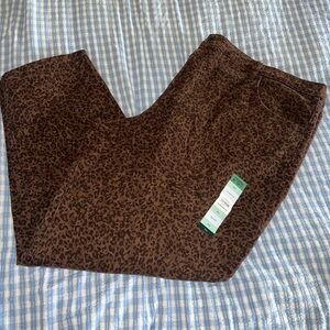 Woman's Plus Size Cheetah Print Jeans 26W